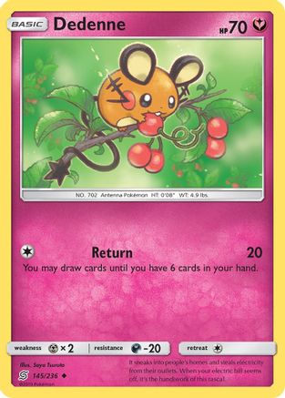 Dedenne - 145/236 - Uncommon - Reverse Holo