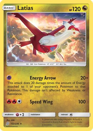 Latias - 153/236 - Rare - Reverse Holo
