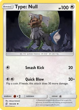 Type: Null - 183/236 - Uncommon - Reverse Holo