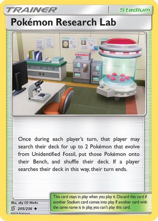 Pokemon Research Lab - 205/236 - Uncommon - Reverse Holo
