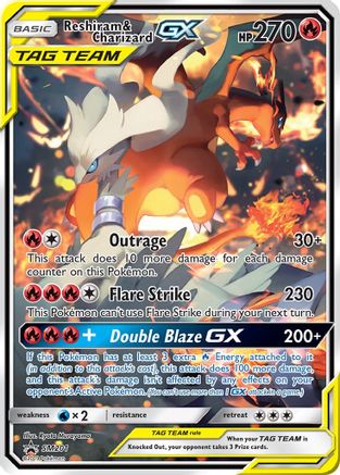 Reshiram & Charizard GX SM201 - Holofoil SM Promos - Promo