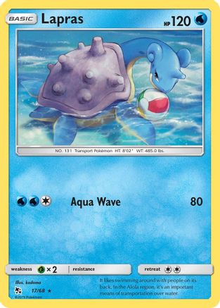Lapras - 17/68 - Rare - Reverse Holo