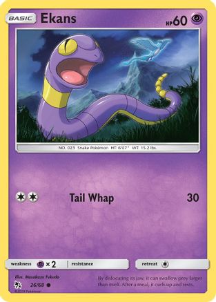 Ekans - 26/68 - Common - Reverse Holo