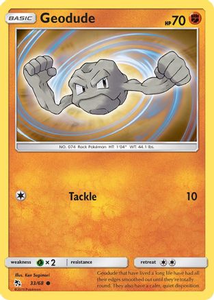 Geodude - 33/68 - Common - Reverse Holo