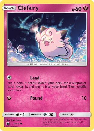 Clefairy - 38/68 - Common - Reverse Holo