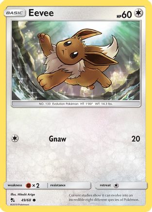 Eevee - 49/68 - Common - Reverse Holo