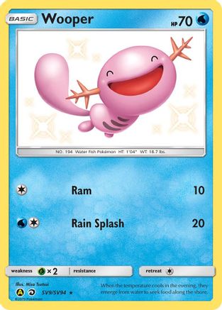 Wooper SV9 - Holofoil- Shiny Holo Rare