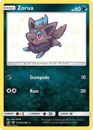 Zorua SV25 - Holofoil- Shiny Holo Rare