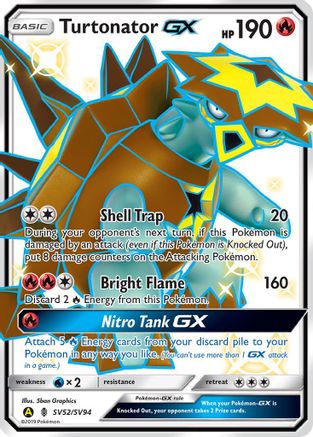 Turtonator GX SV52 - Holofoil- Shiny Holo Rare