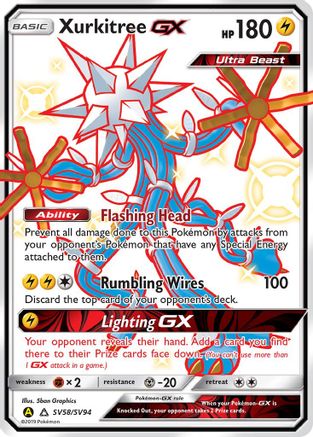 Xurkitree GX SV58 - Holofoil- Shiny Holo Rare