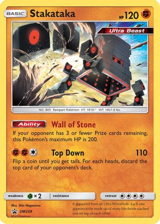 Stakataka SM209  - Holofoil SM Promos - Promo