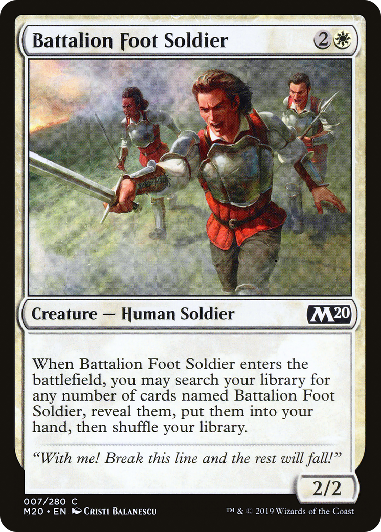 Battalion Foot Soldier (M20-007) Foil