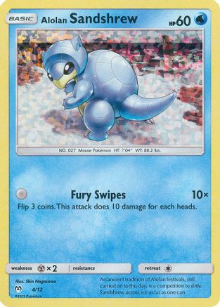 Alolan Sandshrew - 4/12 - Holofoil McDonalds Promos 2019 - Promo