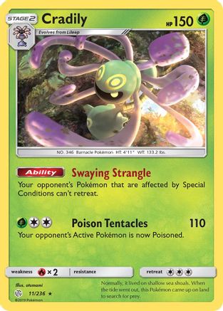 Cradily - 11/236 - Rare - Reverse Holo