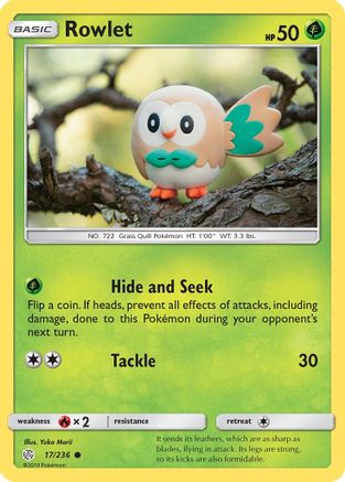 Rowlet - 17/236 - Common - Reverse Holo