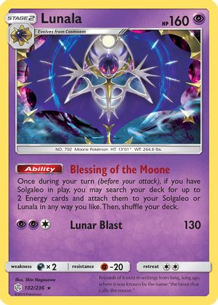 Lunala - 102/236 - Holo Rare