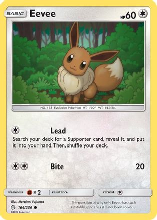 Eevee - 166/236 - Common - Reverse Holo