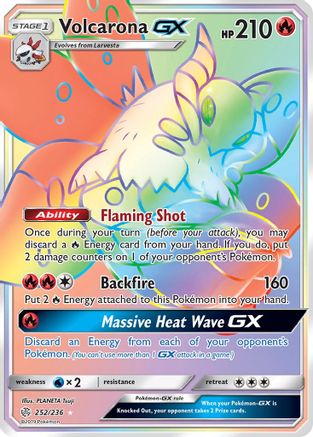 Volcarona GX (Secret) - 252/236 - Secret Rare