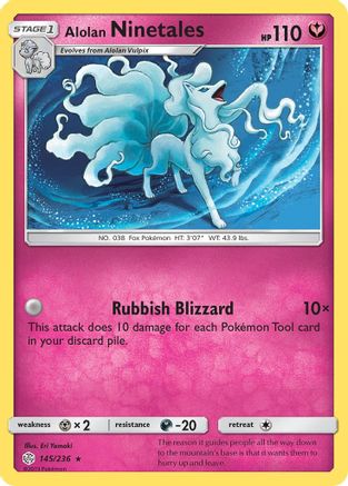 Alolan Ninetales - 145/236 - Holo Rare
