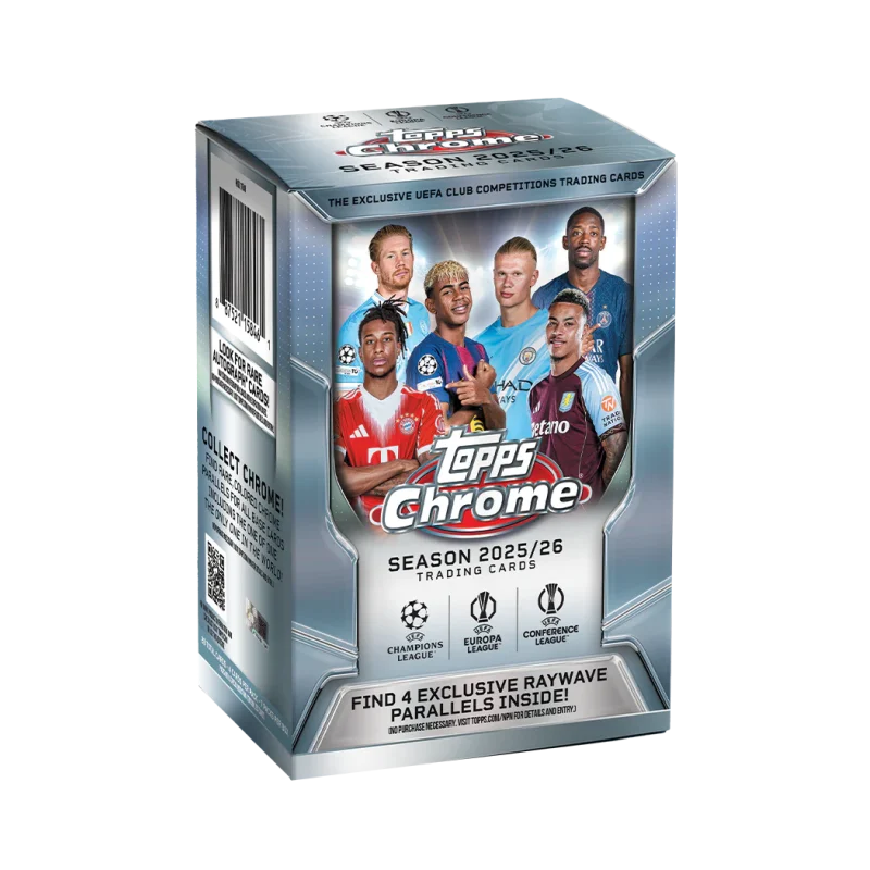 2025-26 Topps Chrome UEFA Club Competitions Soccer Blaster Box