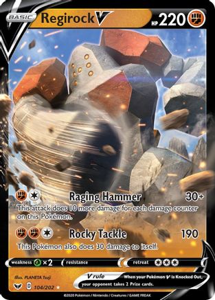 Regirock V 104 - Holofoil - Ultra Rare
