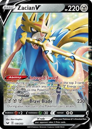 Zacian V 138 - Holofoil - Ultra Rare