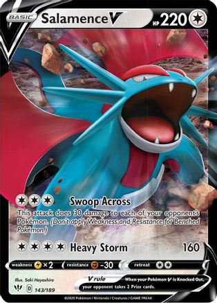 Salamence V 143 - Holofoil - Ultra Rare