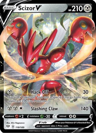 Scizor V 118 - Holofoil - Ultra Rare