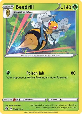 Beedrill - 004/073 - Uncommon - Reverse Holo