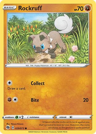Rockruff - 029/073 - Common - Reverse Holo