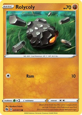 Rolycoly - 031/073 - Common - Reverse Holo