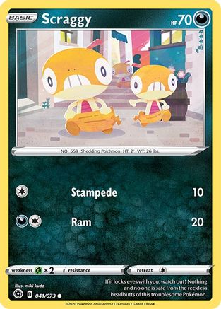 Scraggy - 041/073 - Common - Reverse Holo