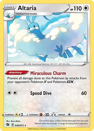Altaria - 049/073 - Holo Rare - Reverse Holo