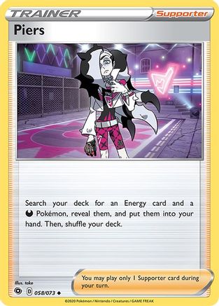 Piers - 058/073 - Uncommon - Reverse Holo