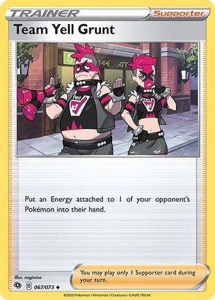 Team Yell Grunt - 067/073 - Uncommon