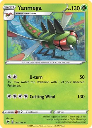Yanmega 007 - Reverse Holofoil - Rare