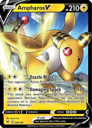 Ampharos V 049 - Holofoil - Ultra Rare