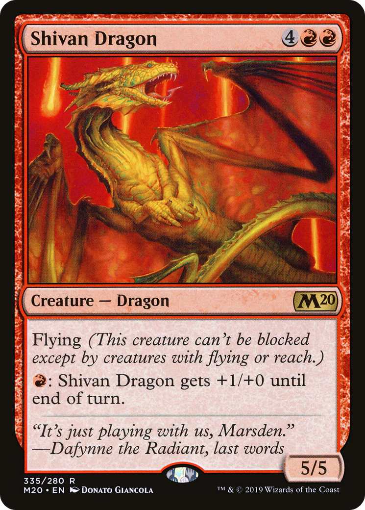 Shivan Dragon (M20-335)