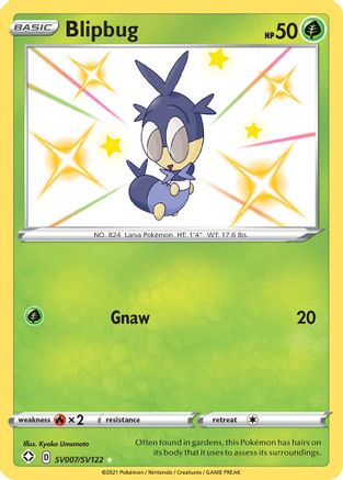 Blipbug SV007/SV122  - Holofoil Shining Fates Shiny Vault - Shiny Holo Rare