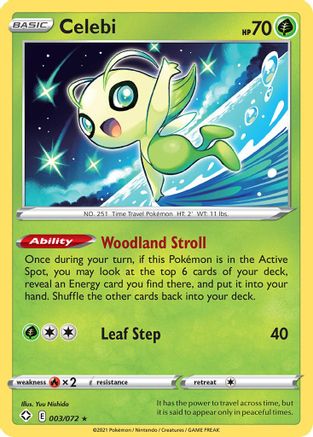 Celebi 003 - Reverse Holofoil - Rare