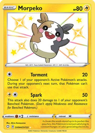 Morpeko - 044/122 - Shiny Holo Rare