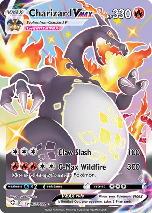 Charizard VMAX - 107/122 - Shiny Holo Rare