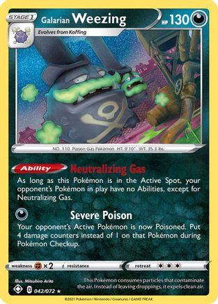Galarian Weezing 042 - Holofoil - Holo Rare