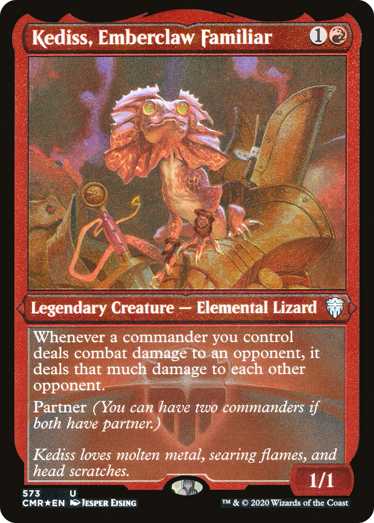 Kediss, Emberclaw Familiar (Foil Etched) (CMR-573) Foil