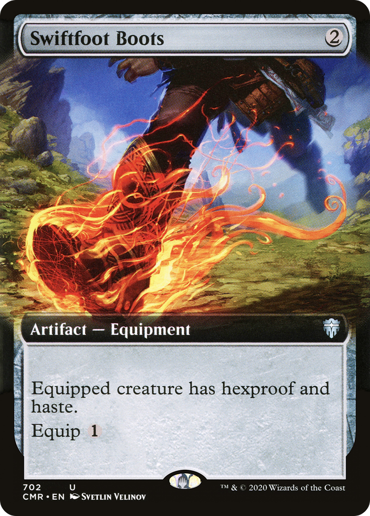 Swiftfoot Boots (Extended Art) (CMR-702) Foil