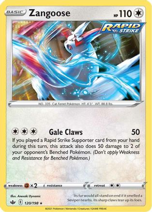 Zangoose 120 - Rare