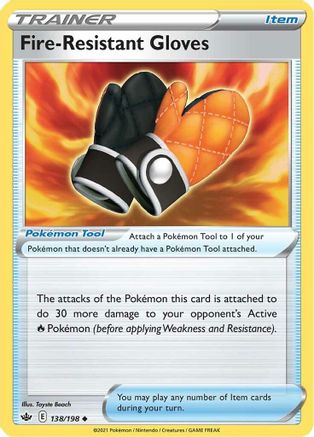 Fire-Resistant Gloves 138 - Reverse Holofoil - Uncommon