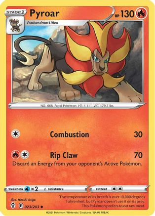 Pyroar 023 - Reverse Holofoil - Uncommon