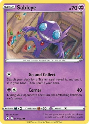 Sableye 067 - Reverse Holofoil - Common