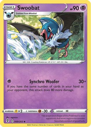 Swoobat 069 - Reverse Holofoil - Uncommon